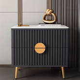 Trueliving Golden Brown Wood Side Console Table H 34" x W 36" x D 12"